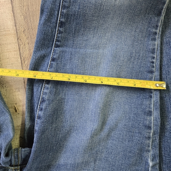 MOSSIMO | Mid-Rise Super Stretch Skinny Bootcut Jeans in Blue sz 4R (27) - Picture 5 of 9